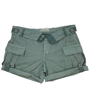 Free People Sage Green Cargo Shorts